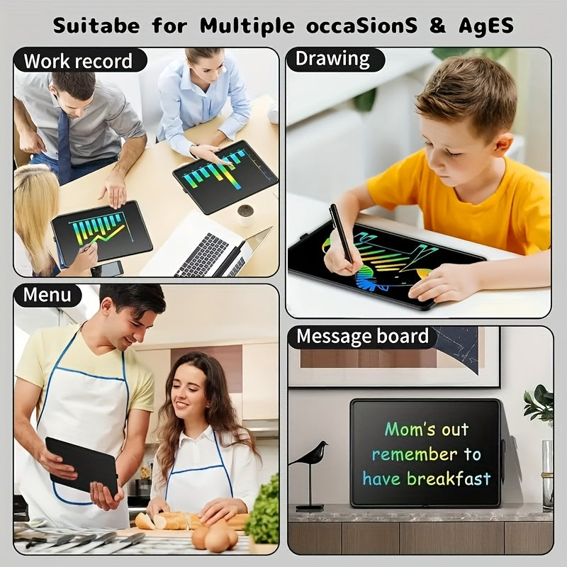 20-Inch Large LCD Writing Tablet With Erasable Electronic Doodle Board - Portable Drawing Pad For Teens & Adults, Perfect For Home, Office, School - Ideal Holiday Gift, School Supplies, Rechargeable