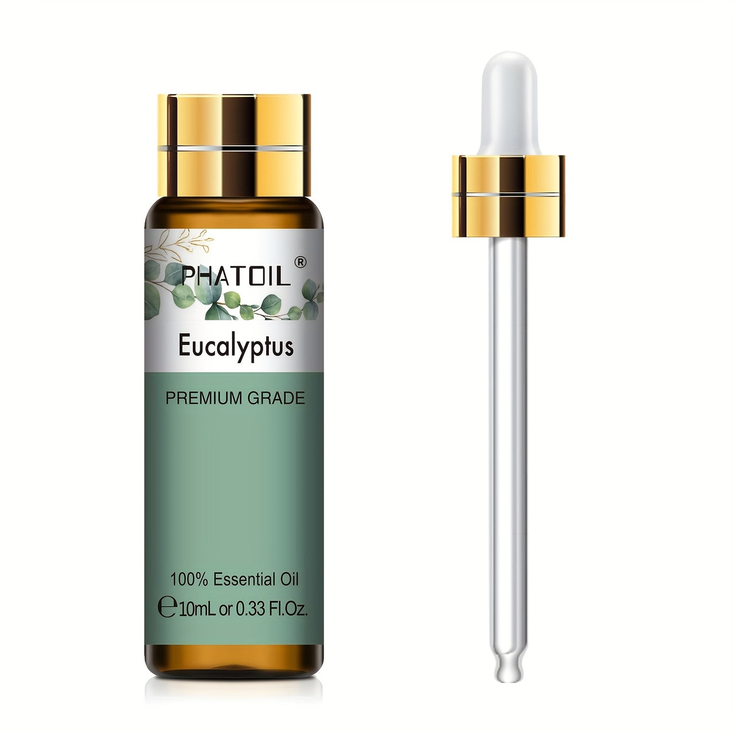 PHATOIL Olio Essenziale Puro 10ml – Aromaterapia, Rilassante e Rivitalizzante, Multiuso, Qualità Premium, Flacone Anti-UV a Prova di Perdite