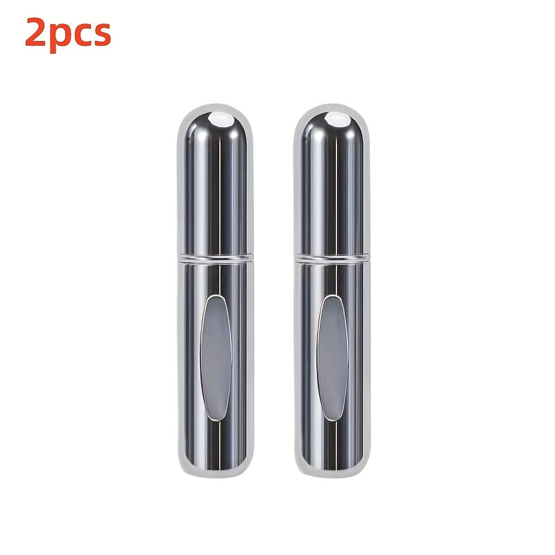 Mini Atomizzatore Profumo Portatile Ricaricabile – Flacone Spray in Alluminio per Viaggio, Multi-Colore, Senza Profumo, Design Compatto