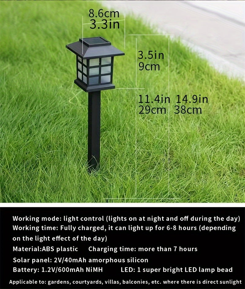 Solar Outdoor Path Lights – 24/12/6/2 Pack, Waterproof LED Landscape Lighting, 600mAh Long-Lasting Solar Garden Lights for Yard, Patio & Walkways