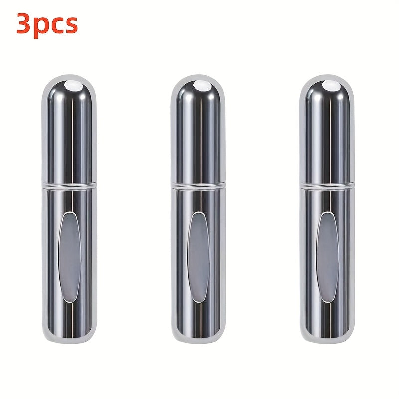 Mini Atomizzatore Profumo Portatile Ricaricabile – Flacone Spray in Alluminio per Viaggio, Multi-Colore, Senza Profumo, Design Compatto
