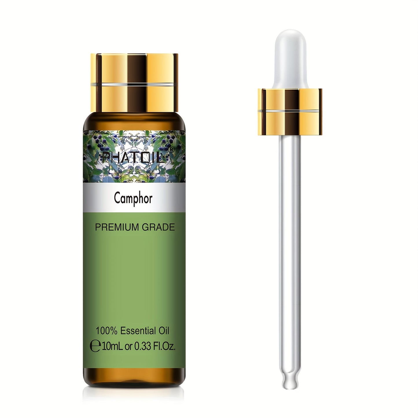 PHATOIL Olio Essenziale Puro 10ml – Aromaterapia, Rilassante e Rivitalizzante, Multiuso, Qualità Premium, Flacone Anti-UV a Prova di Perdite