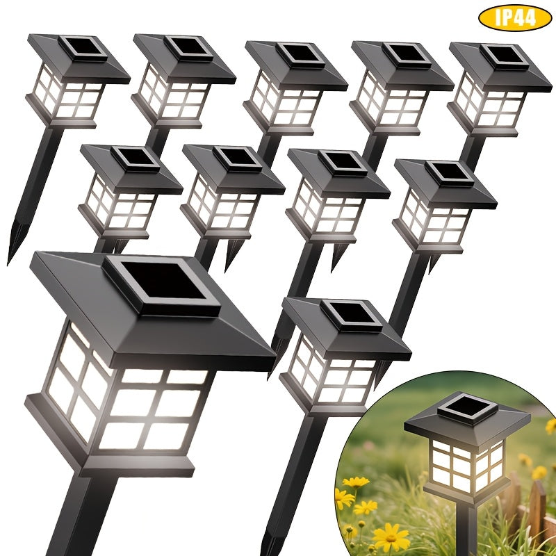 Solar Outdoor Path Lights – 24/12/6/2 Pack, Waterproof LED Landscape Lighting, 600mAh Long-Lasting Solar Garden Lights for Yard, Patio & Walkways