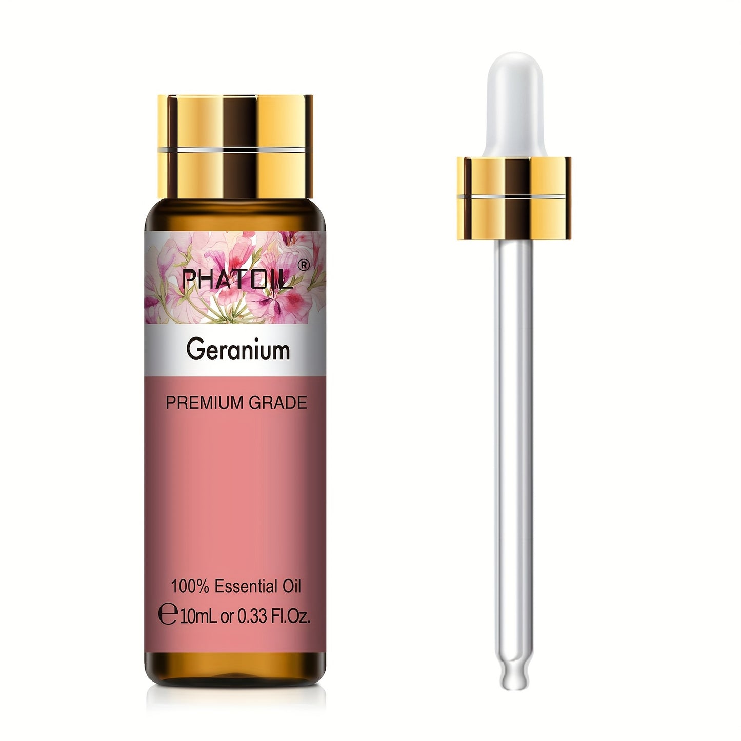PHATOIL Olio Essenziale Puro 10ml – Aromaterapia, Rilassante e Rivitalizzante, Multiuso, Qualità Premium, Flacone Anti-UV a Prova di Perdite