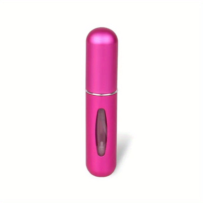 Mini Atomizzatore Profumo Portatile Ricaricabile – Flacone Spray in Alluminio per Viaggio, Multi-Colore, Senza Profumo, Design Compatto