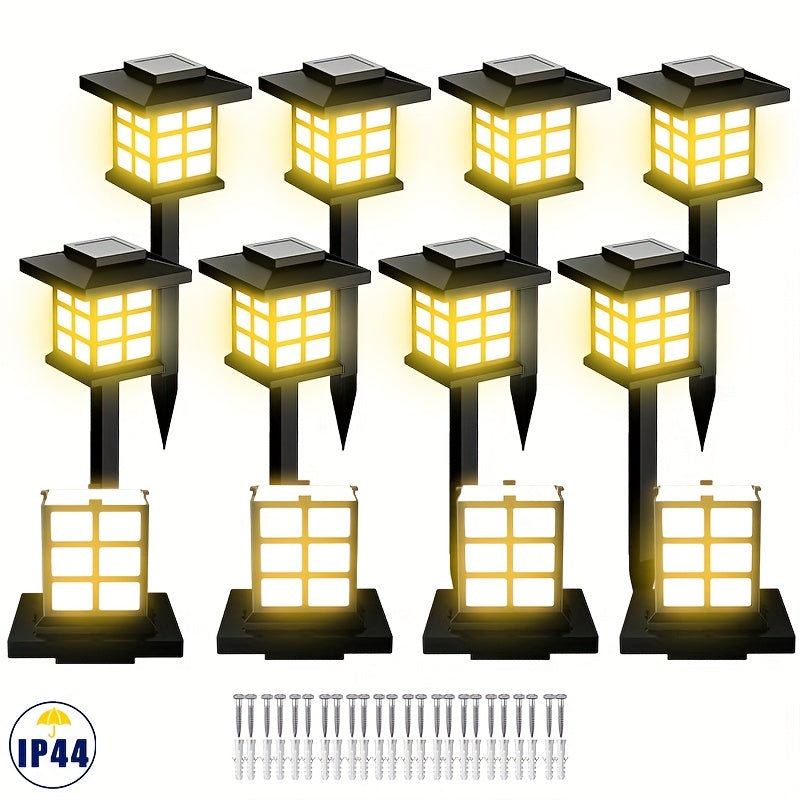 Solar Outdoor Path Lights – 24/12/6/2 Pack, Waterproof LED Landscape Lighting, 600mAh Long-Lasting Solar Garden Lights for Yard, Patio & Walkways