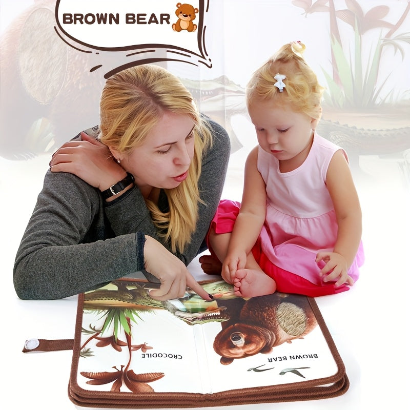 Libri Tattili per Bambini – Animali Interattivi per Sviluppo Sensoriale, Cognizione Animale e Puzzle, Regalo di Pasqua per Bambini e Bambine