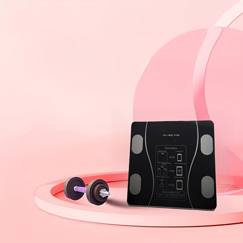 Bilancia Digitale Smart UAEIUI da Bagno – Wireless a Batterie, con Monitoraggio della Massa Grassa, per Donna e Uomo, Uso Domestico