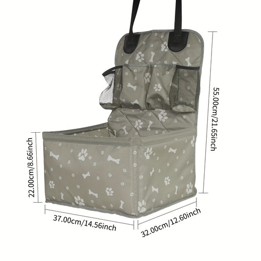 PetSafe & Travel Essentials – Cesto Auto per Cani in Poliestere, Resistente ai Graffi, con Tasche Laterali e Copertura Cintura di Sicurezza per Trasporto Sicuro