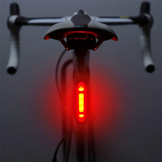 Luce Posteriore per Bicicletta a LED Ricaricabile USB – 4 Modalità di Lampeggio per Sicurezza e Visibilità, Fanale per MTB e Bici da Strada