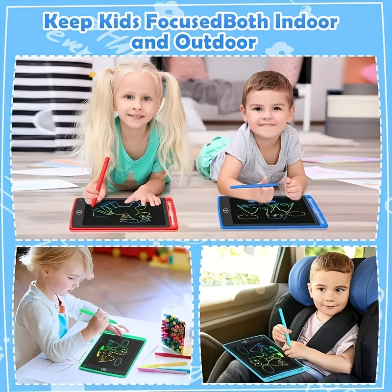Tablet da Scrittura LCD 21,59 cm con Schermo Colorato e Stilo – Gioco Educativo, Batteria Inclusa, Strumento Interattivo di Apprendimento, Design Divertente e Resistente