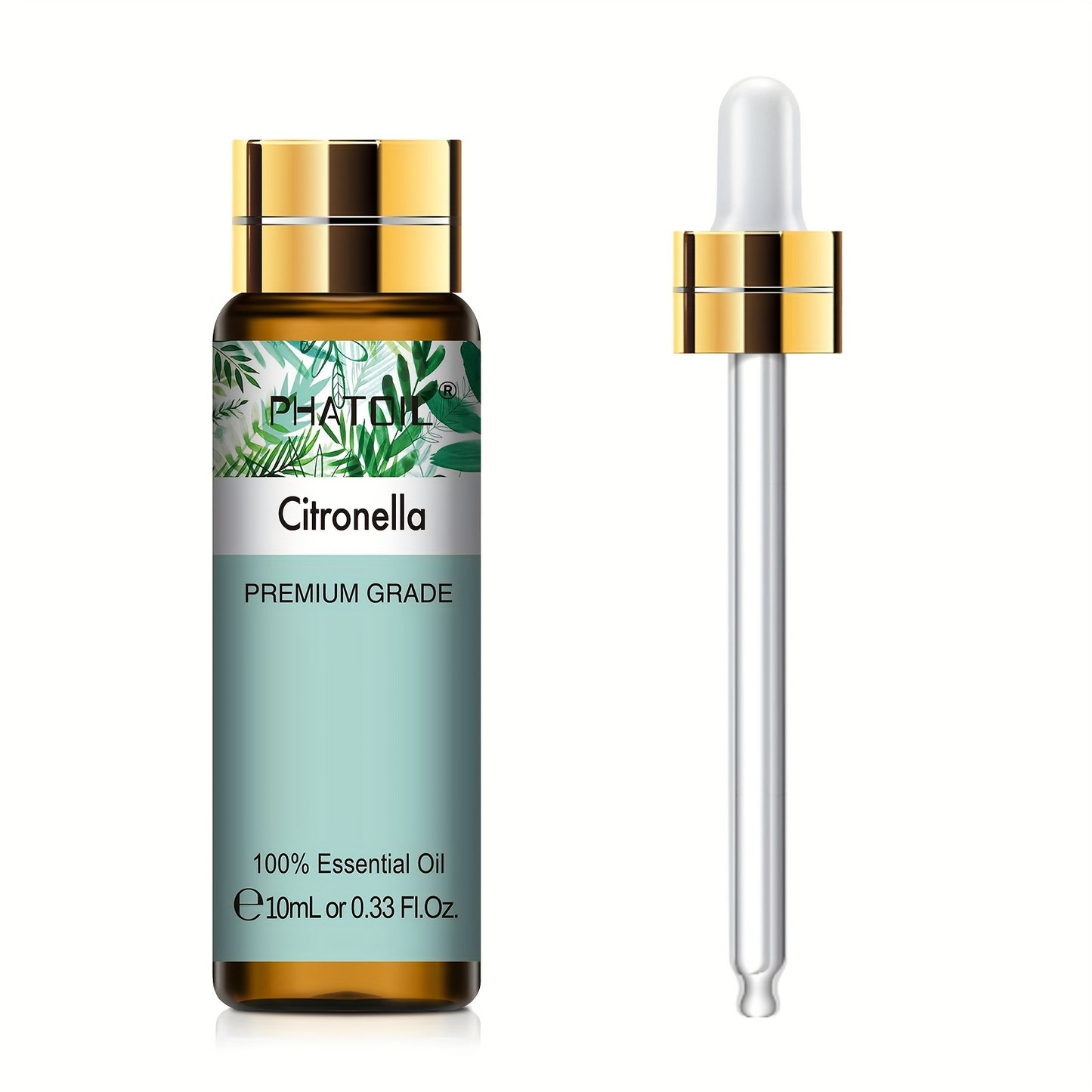 PHATOIL Olio Essenziale Puro 10ml – Aromaterapia, Rilassante e Rivitalizzante, Multiuso, Qualità Premium, Flacone Anti-UV a Prova di Perdite