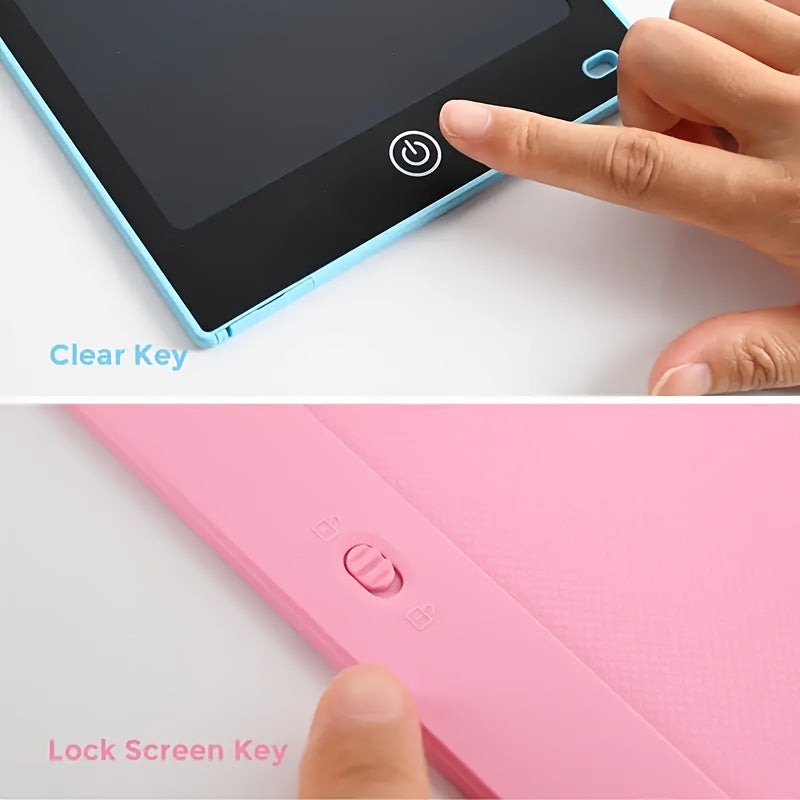 Tablet da Scrittura LCD 21,59 cm con Schermo Colorato e Stilo – Gioco Educativo, Batteria Inclusa, Strumento Interattivo di Apprendimento, Design Divertente e Resistente