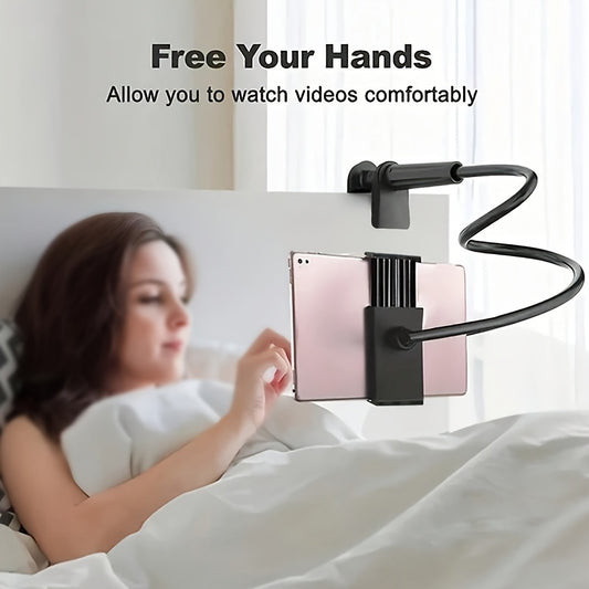 Supporto Girevole 360° per Tablet e Smartphone – Base a Spirale, Stand da Letto e Scrivania, Lazy Stand per Cellulari e Tablet