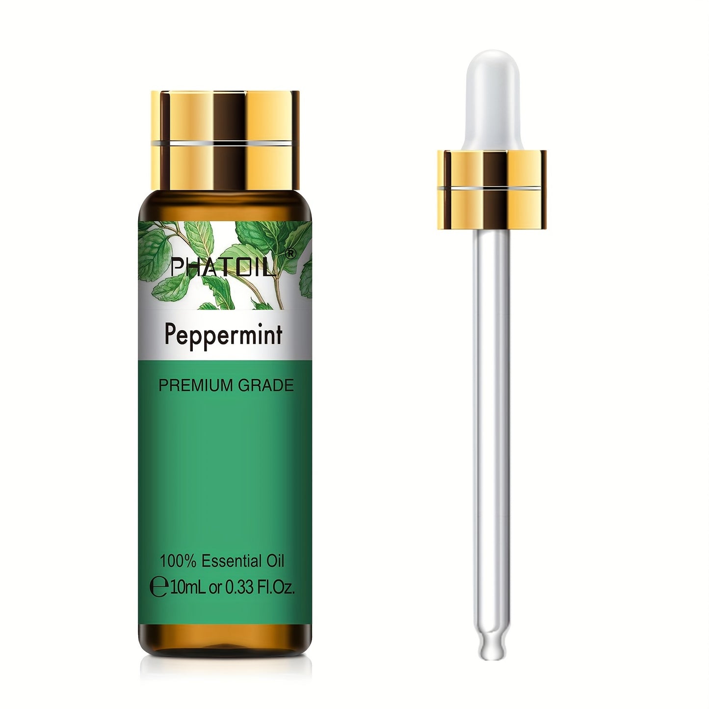 PHATOIL Olio Essenziale Puro 10ml – Aromaterapia, Rilassante e Rivitalizzante, Multiuso, Qualità Premium, Flacone Anti-UV a Prova di Perdite