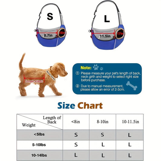 Borsa a tracolla traspirante per cani – trasportino con spallacci regolabili, rosa & nero, comodo e sicuro per cani piccoli e medi ✅