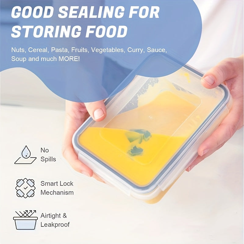 48-Piece Food Storage Container Set, Kitchen Organizers, Leakproof Meal Prep Containers, Local Warehouse - Airtight, BPA-Free, Easy-Snap Lids, Stackable. Includes 24 Lunch Containers, 24 Lids, Free Labels, and Marker for Pantry and...