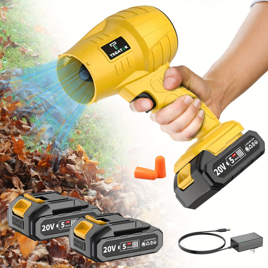 Turbo Jet Blower, 220000RPM Electric Cordless Leaf Blower, 20V 2.0/4.0AH Battery Jet Dry Blower, High Pressure Air Blower, Jet Blower Car Dryer, Hand Held Snow Blower, Home Outdoor, Blowing Leaves And Dust, Birthday Or Holiday Gift