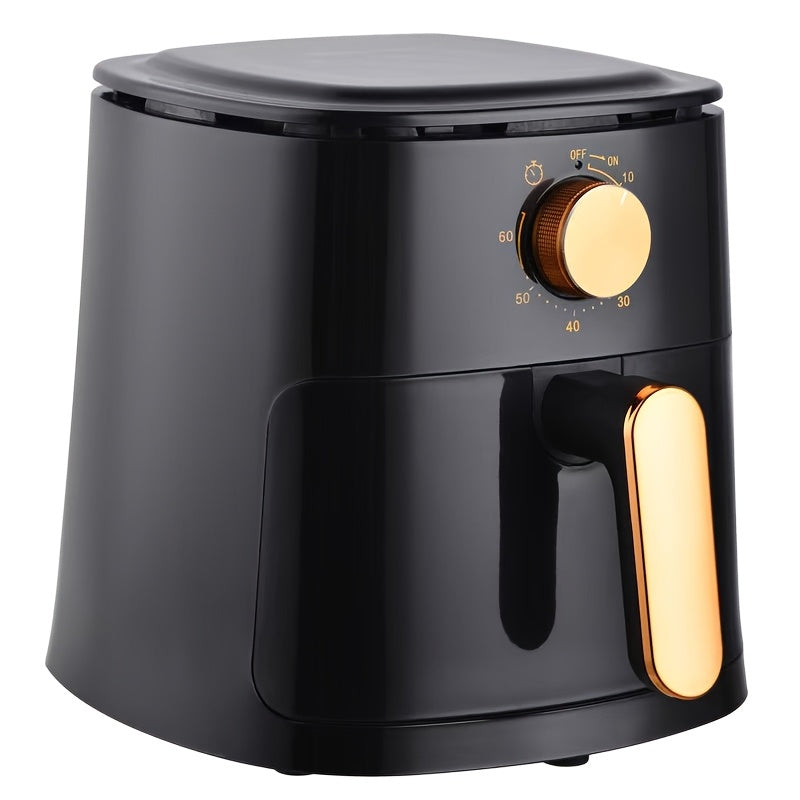 Friggitrice ad Aria 4L – Capienza Grande, 700W, 220-240V, Design Nero, Controllo Digitale, Frittura Senza Olio per Patatine, Pollo e Verdure