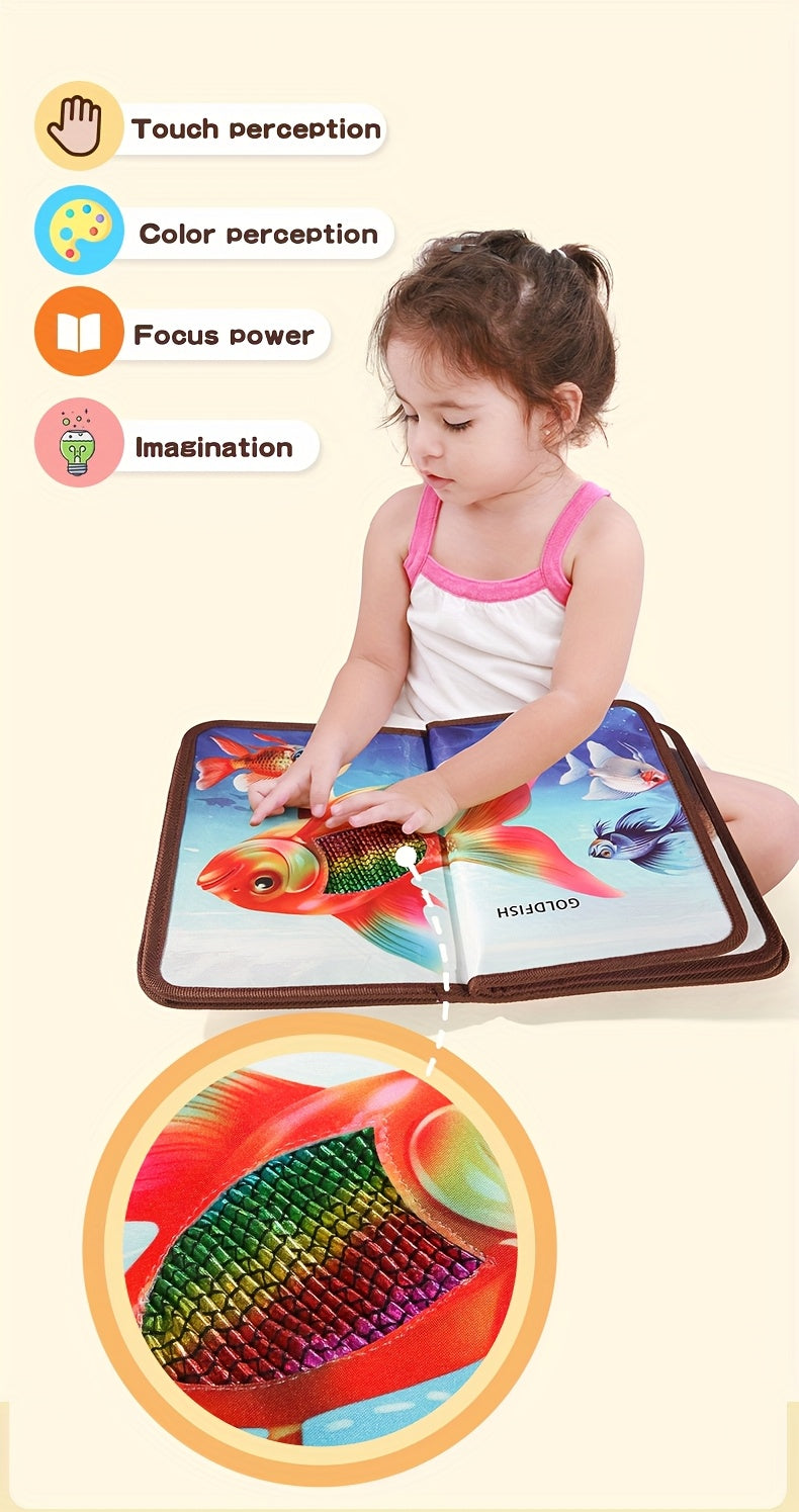 Libri Tattili per Bambini – Animali Interattivi per Sviluppo Sensoriale, Cognizione Animale e Puzzle, Regalo di Pasqua per Bambini e Bambine