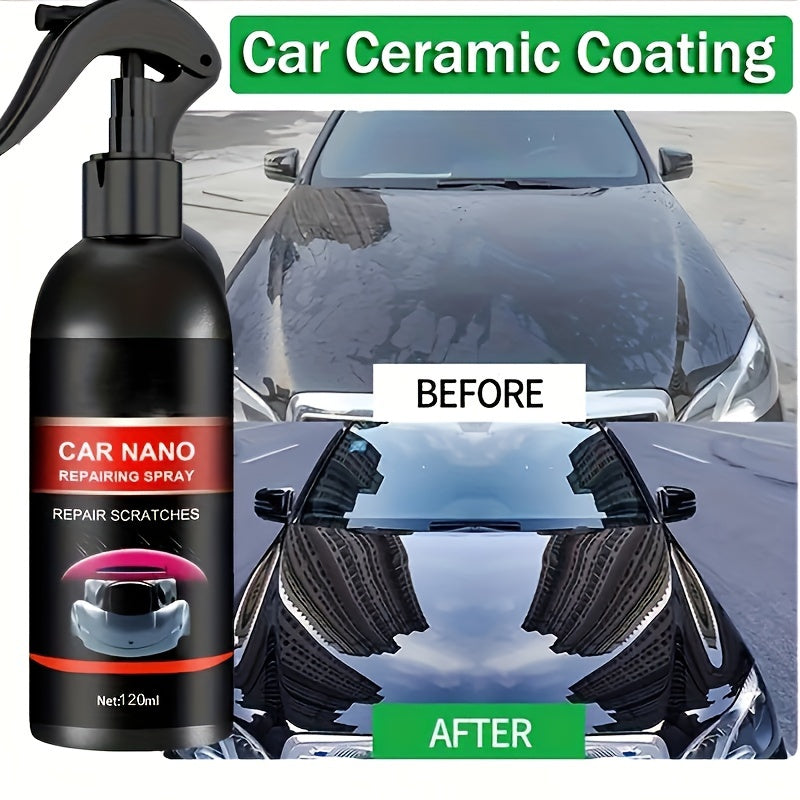 Spray Nano Ceramic Ultim – Protecție completă vopsea auto și tratament hidrofob pentru geamuri, impermeabil