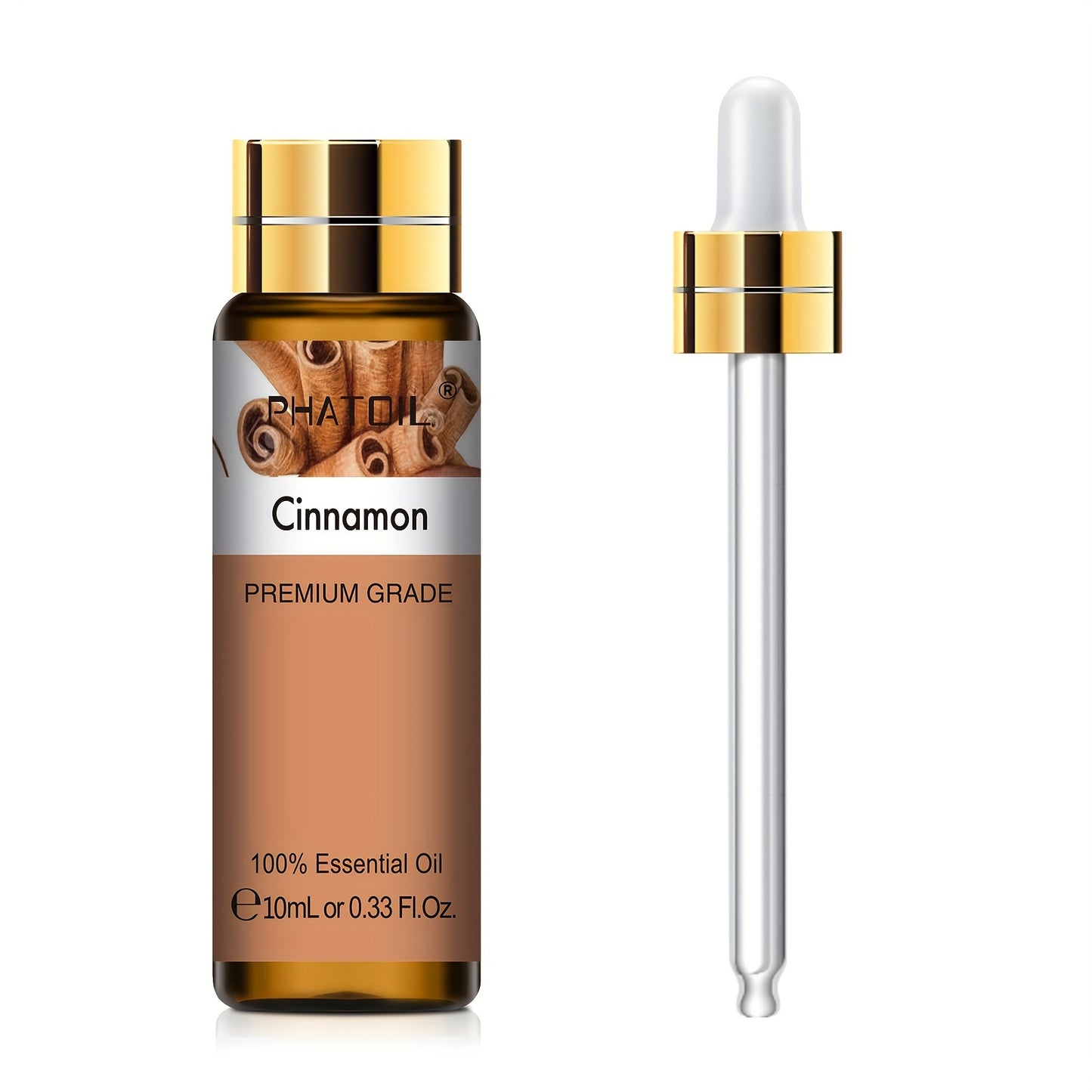 PHATOIL Olio Essenziale Puro 10ml – Aromaterapia, Rilassante e Rivitalizzante, Multiuso, Qualità Premium, Flacone Anti-UV a Prova di Perdite