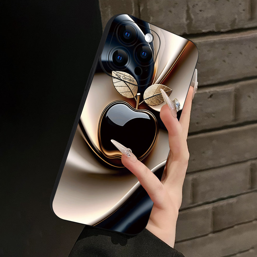 Husă TPU pentru iPhone cu design metalic – rezistentă la șocuri și căderi, cadou ideal pentru bărbați și femei, compatibilă cu iPhone 16, 15, 14, 13, 12, 11, XS, XR