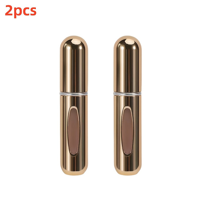 Mini Atomizzatore Profumo Portatile Ricaricabile – Flacone Spray in Alluminio per Viaggio, Multi-Colore, Senza Profumo, Design Compatto