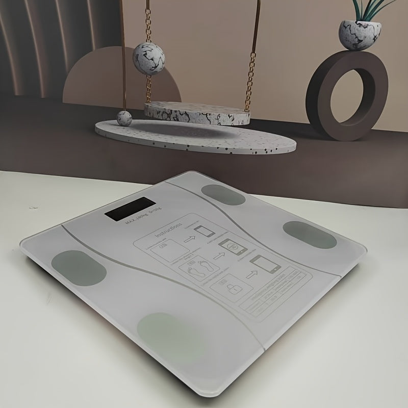 Bilancia Digitale Smart UAEIUI da Bagno – Wireless a Batterie, con Monitoraggio della Massa Grassa, per Donna e Uomo, Uso Domestico