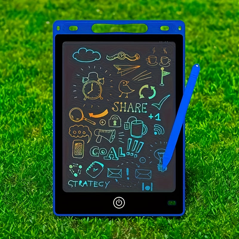 Tablet da Scrittura LCD 21,59 cm con Schermo Colorato e Stilo – Gioco Educativo, Batteria Inclusa, Strumento Interattivo di Apprendimento, Design Divertente e Resistente