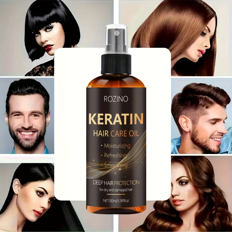 Balsam fără clătire 10-în-1 pentru netezire instantă, pe bază de keratină, spray de păr leave-in 100ml – controlează sebumul, netezește instant frizz-ul, repară uscăciunea și deteriorarea termică, oferă hidratare și strălucire până la 72 de ore