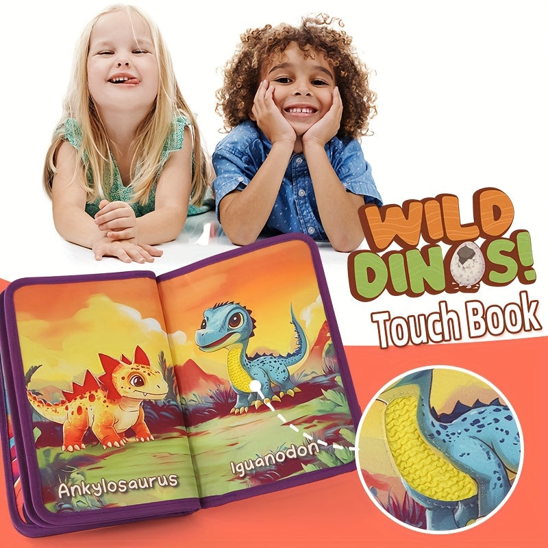 Libri Tattili per Bambini – Animali Interattivi per Sviluppo Sensoriale, Cognizione Animale e Puzzle, Regalo di Pasqua per Bambini e Bambine