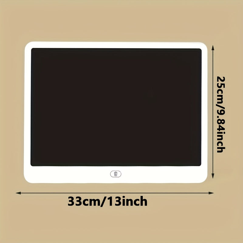 Tablet da Scrittura LCD 16" – Lavagna Elettronica Cancellabile, Tabelt Portatile per Disegno, Ragazzi e Adulti, Casa, Ufficio, Scuola, Regalo Ideale, Materiale PVC Bianco
