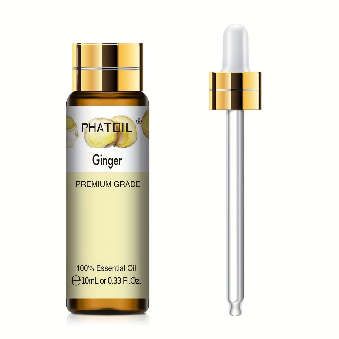 PHATOIL Olio Essenziale Puro 10ml – Aromaterapia, Rilassante e Rivitalizzante, Multiuso, Qualità Premium, Flacone Anti-UV a Prova di Perdite