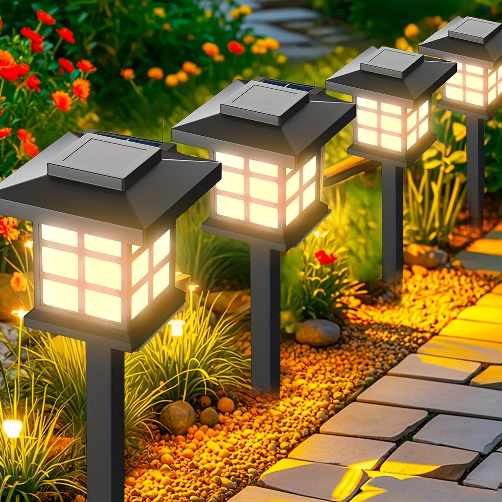 Solar Outdoor Path Lights – 24/12/6/2 Pack, Waterproof LED Landscape Lighting, 600mAh Long-Lasting Solar Garden Lights for Yard, Patio & Walkways