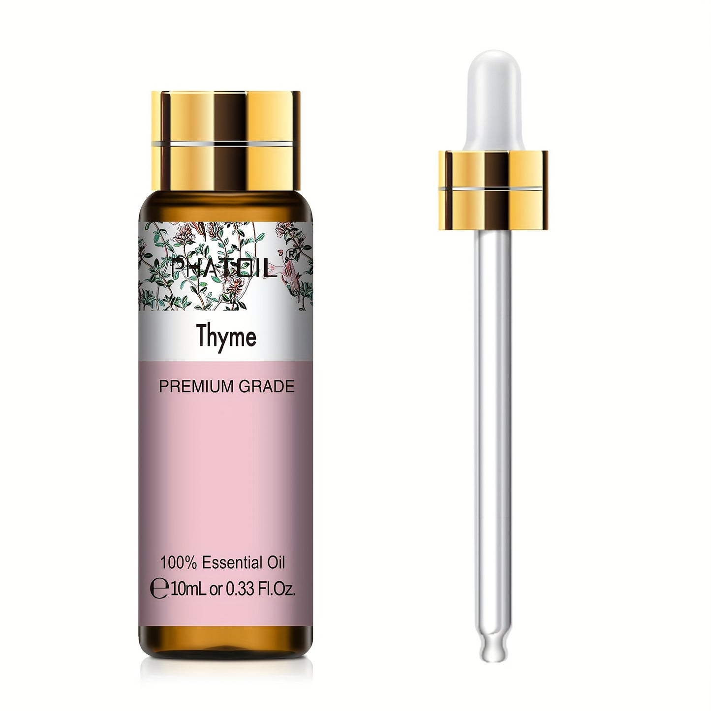 PHATOIL Olio Essenziale Puro 10ml – Aromaterapia, Rilassante e Rivitalizzante, Multiuso, Qualità Premium, Flacone Anti-UV a Prova di Perdite