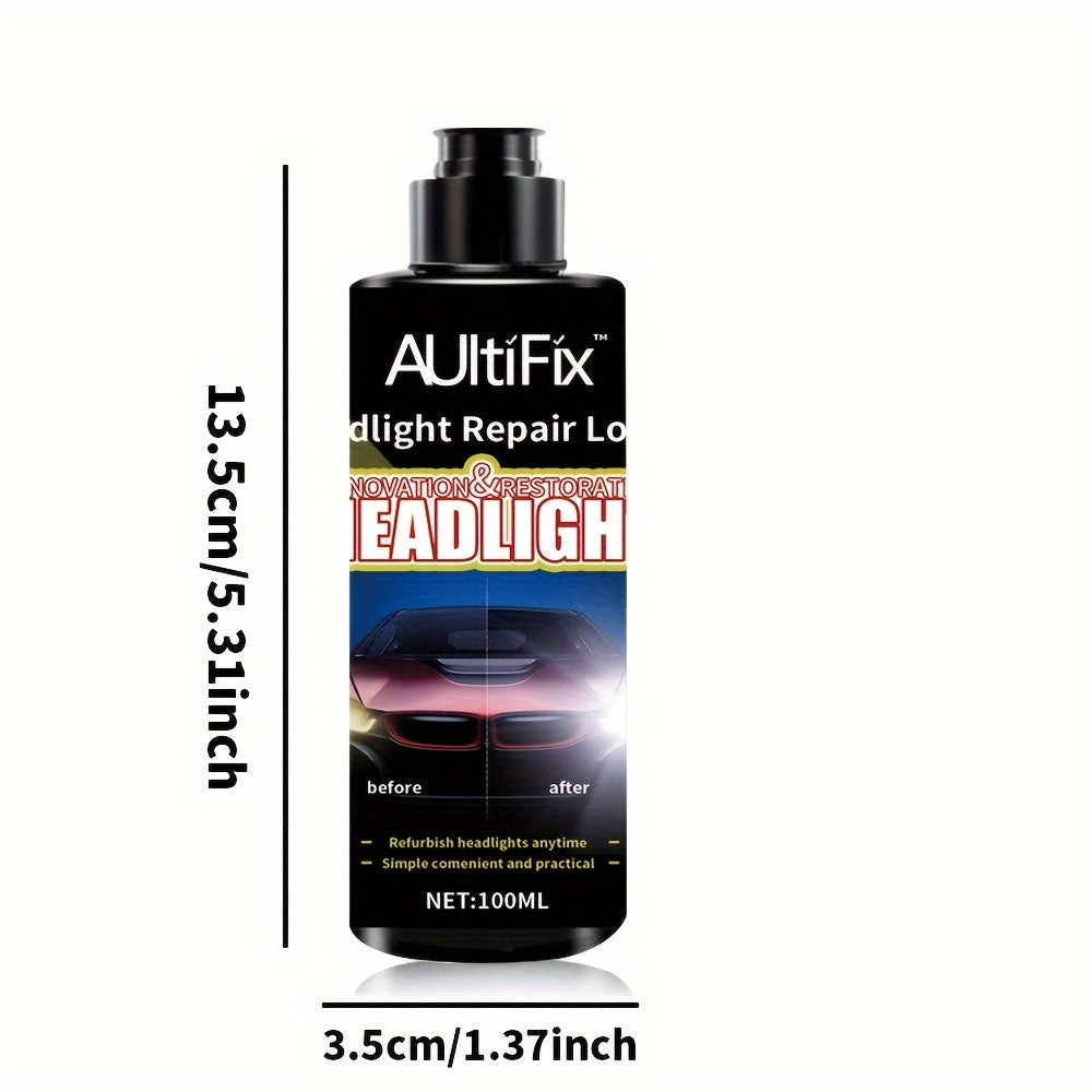 Cremă reparatoare faruri AUTO AULTIFIX 100ml – anti-oxidare și reparare zgârieturi, polish PVC, universal pentru întreținerea și îngrijirea farurilor auto