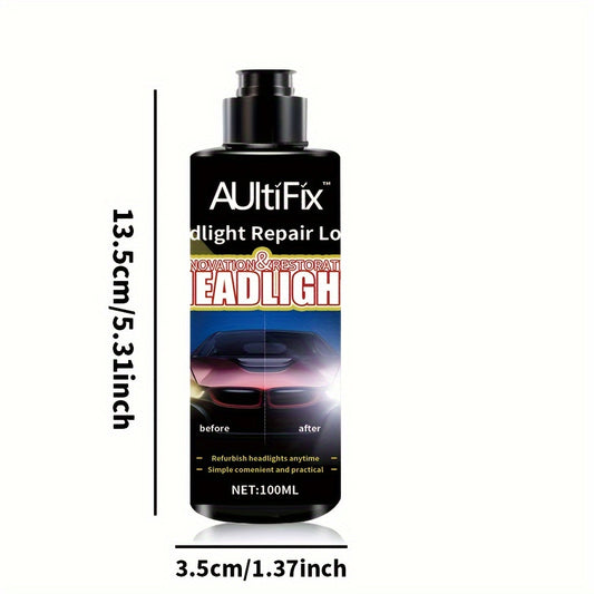 Cremă reparatoare faruri AUTO AULTIFIX 100ml – anti-oxidare și reparare zgârieturi, polish PVC, universal pentru întreținerea și îngrijirea farurilor auto