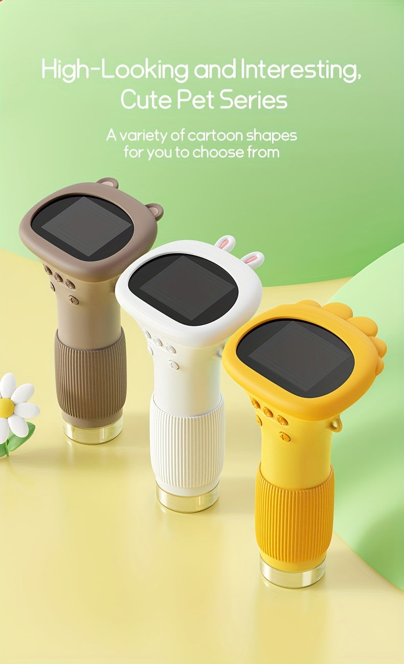 Microscopio Digitale per Bambini FYDEE – Portatile a Mano con Schermo LCD 8,89 cm, Ricaricabile USB, Ingrandimento 10X, 4 Modalità Colore (Bianco/Blu/Verde/Giallo), Giocattolo Scientifico Educativo, Regalo Compleanno