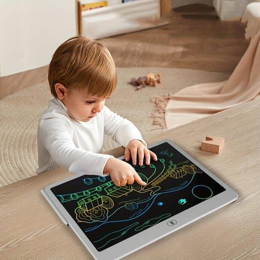 Tablet da Scrittura LCD 16" – Lavagna Elettronica Cancellabile, Tabelt Portatile per Disegno, Ragazzi e Adulti, Casa, Ufficio, Scuola, Regalo Ideale, Materiale PVC Bianco