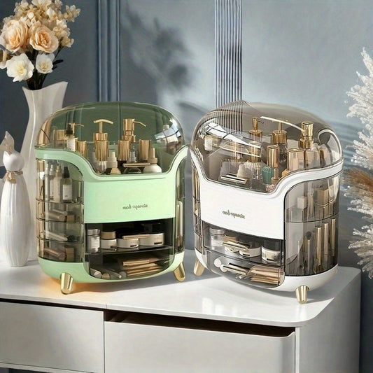 Organizer Trucco e Gioielli Grande Capacità con Cassetti – Contenitore Cosmetici Autosufficiente, Antipolvere, Multi-Livello per Prodotti di Bellezza, Skincare e Materiale Artistico